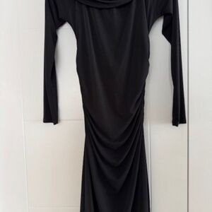 LAUNDRY OFF THE SHOULDER COCKTAIL DRESS - NEW - Black - Size M